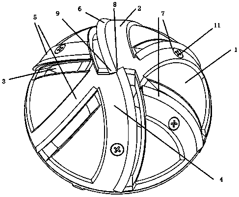 Detachable acetabulum file