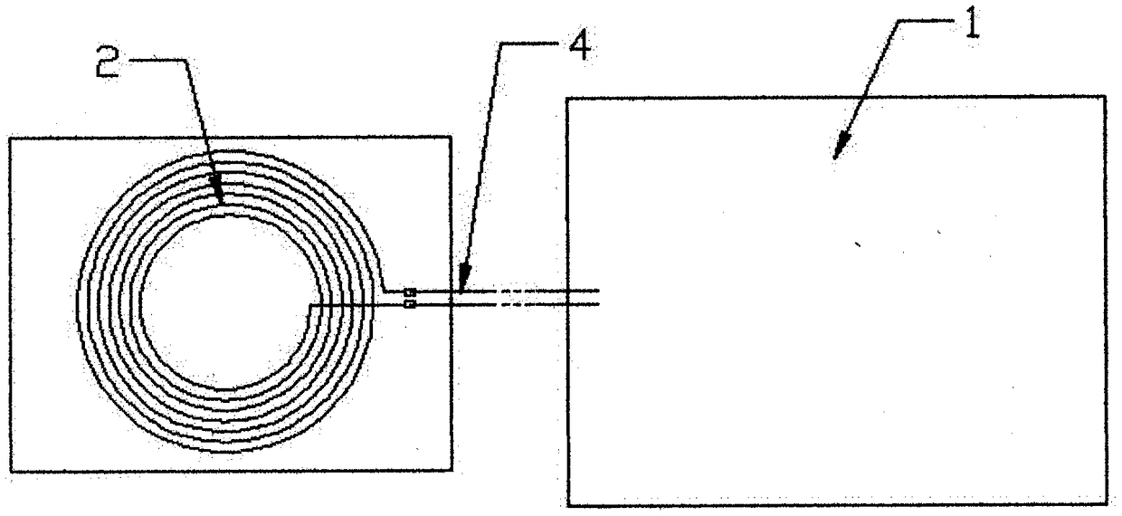 Inductance testing device and method for wave-absorbing material