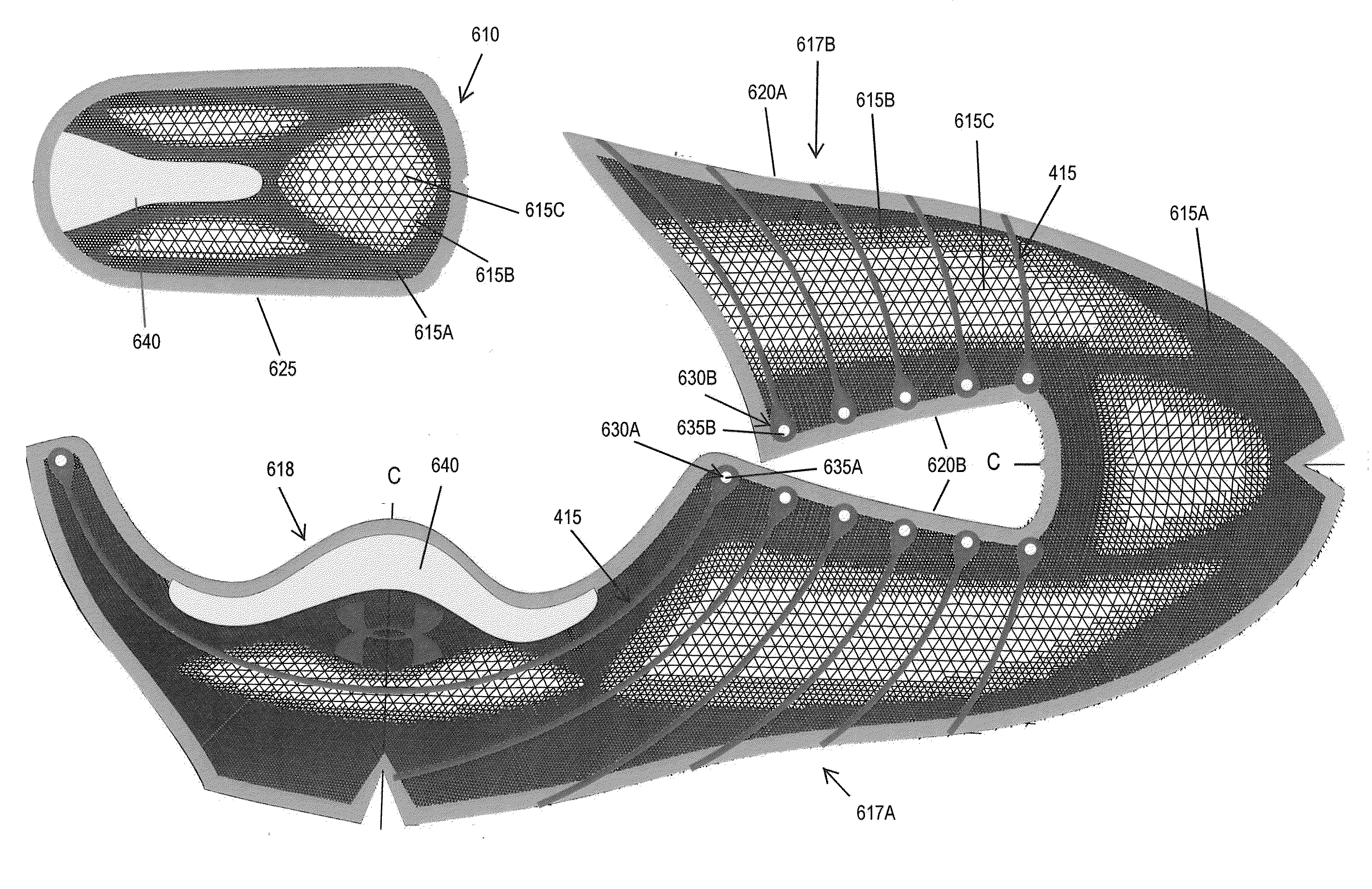 Footwear including textile element