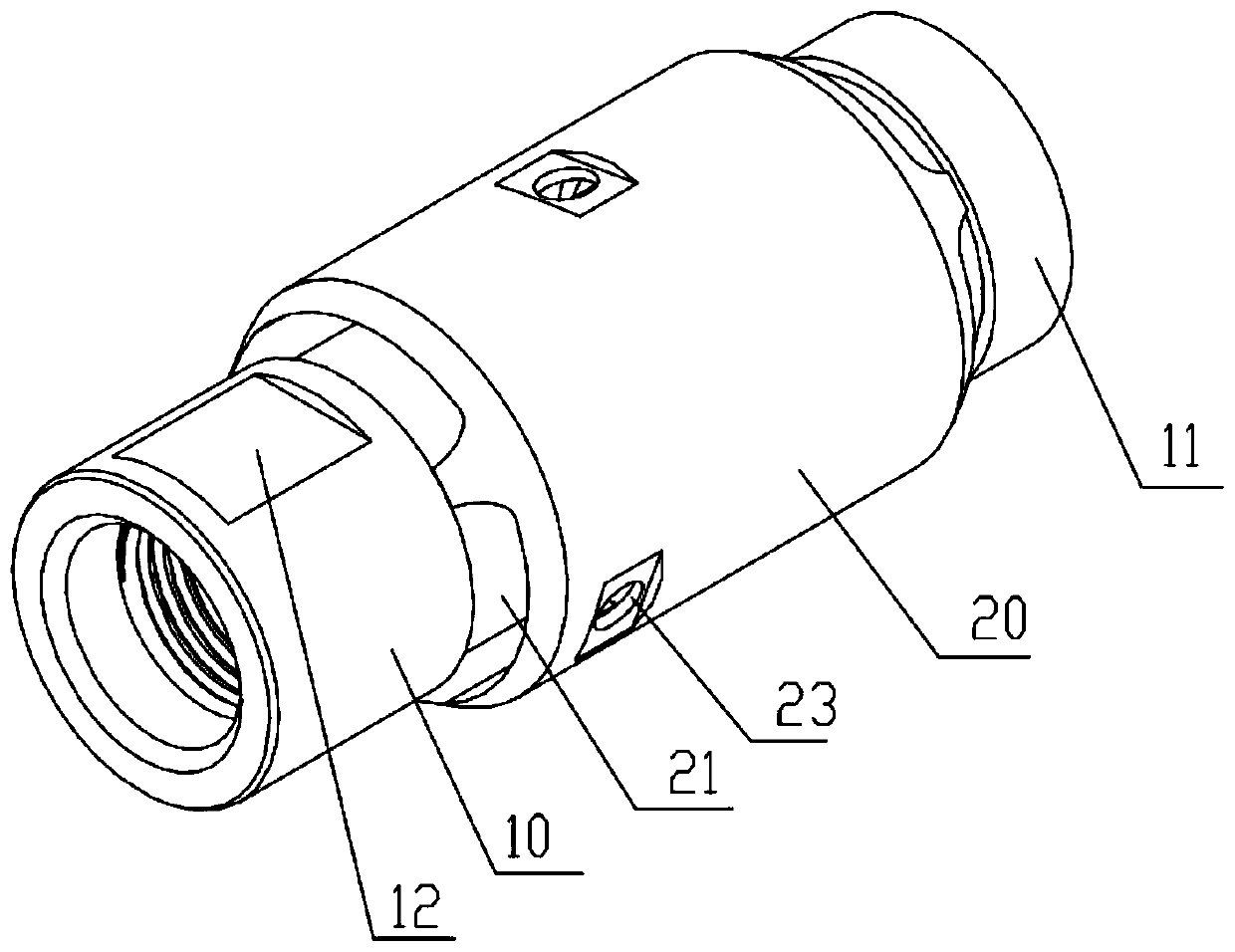 A sucker rod centralizer with built-in oil guide channel