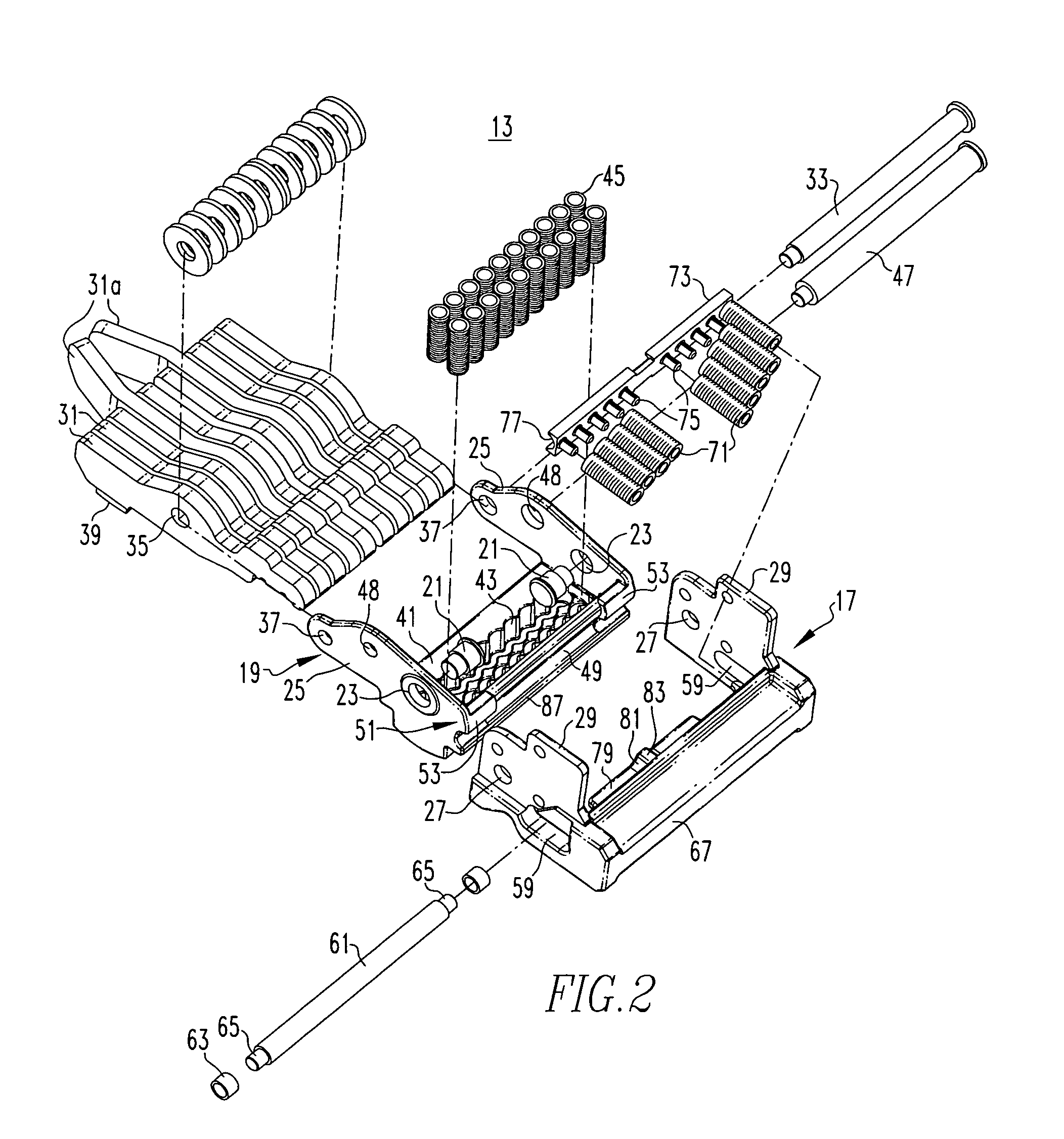 Blow open moving contact assembly for electric power switching apparatus with a very high current interruption rating