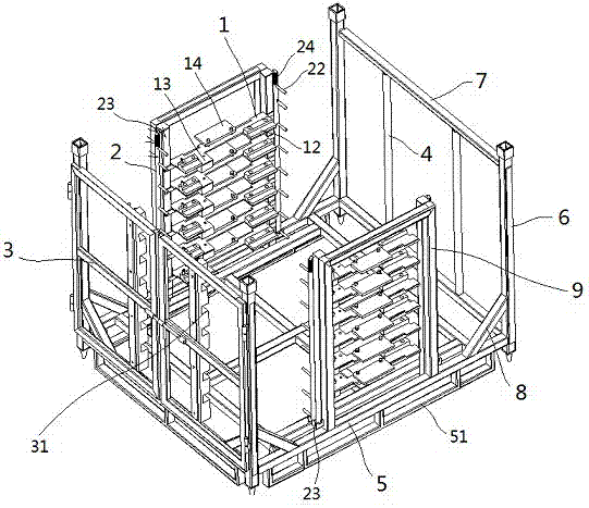 Vehicle panoramic sunroof packing transfer device