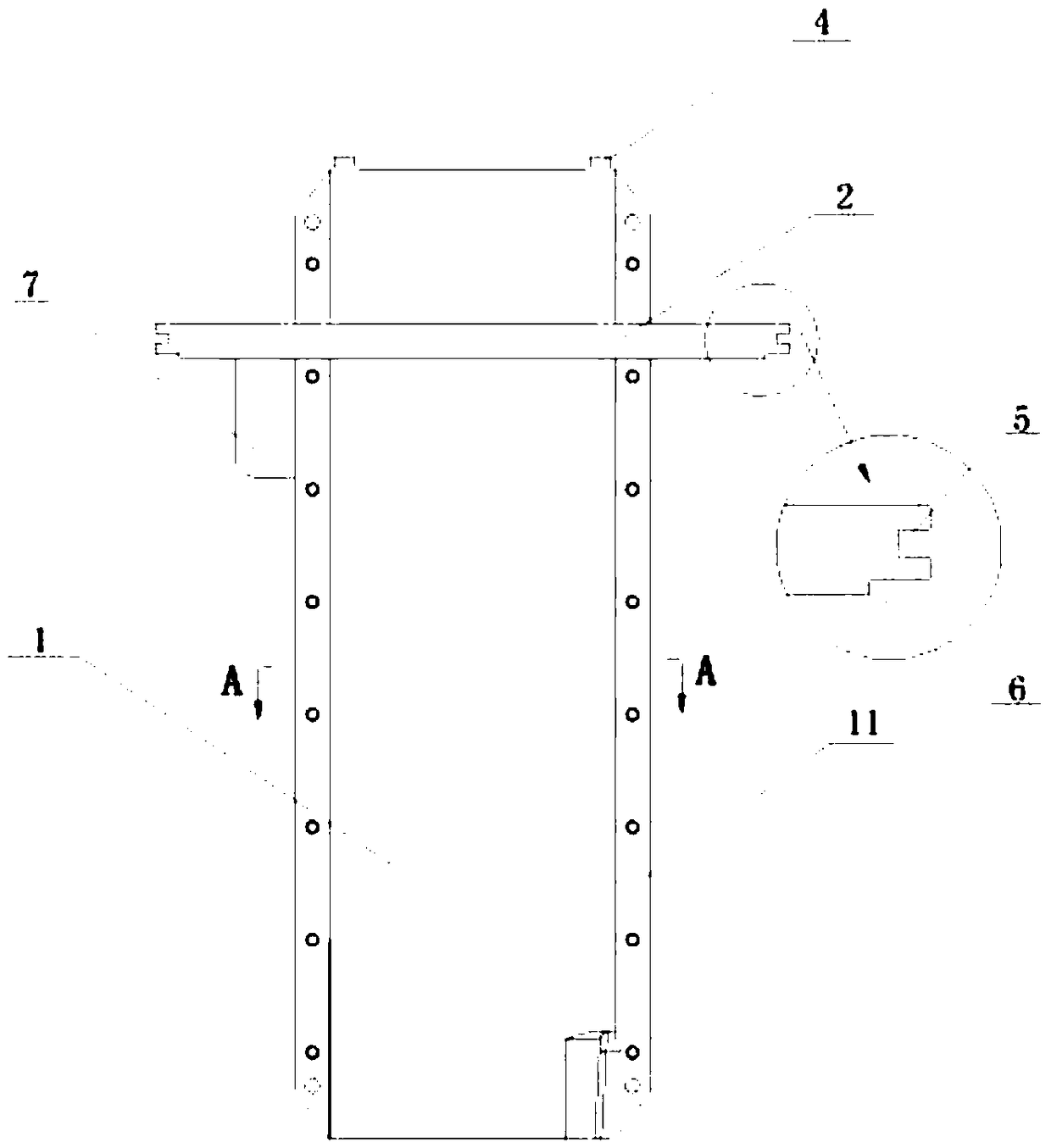 A processing method for combined crystallizer water jacket