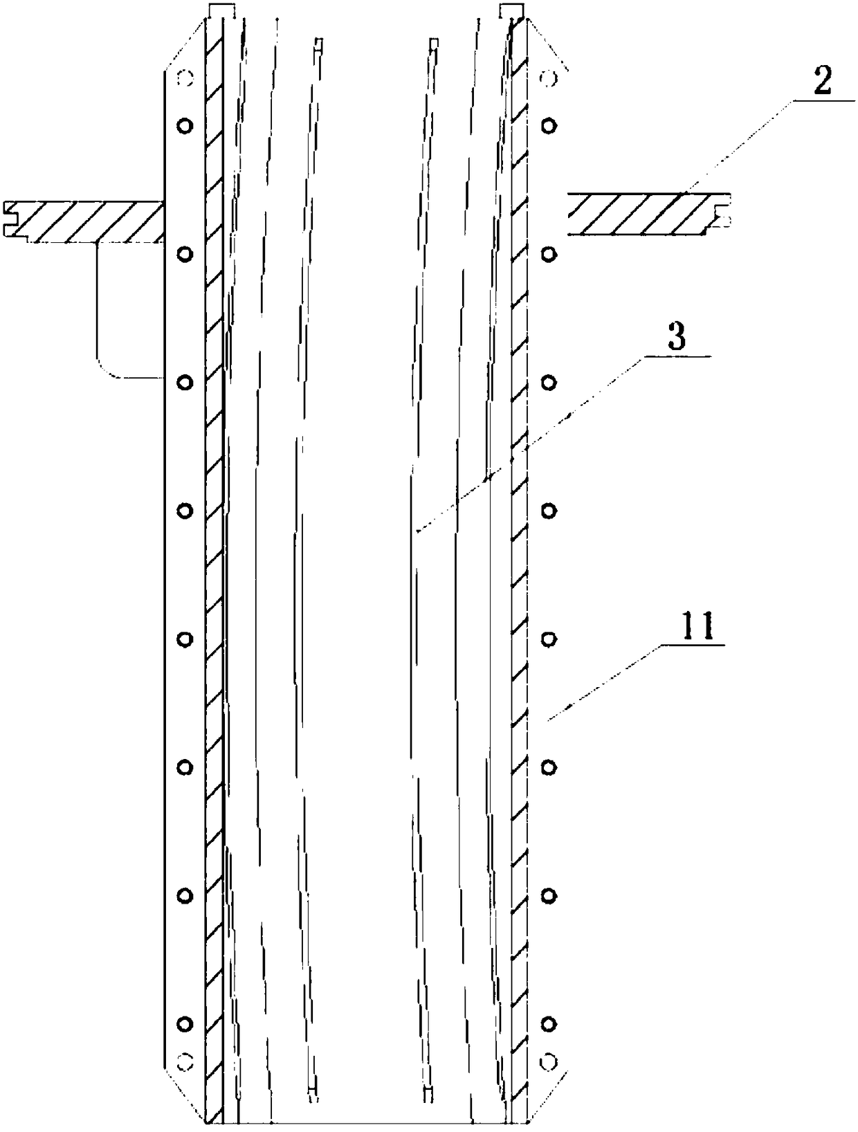 A processing method for combined crystallizer water jacket