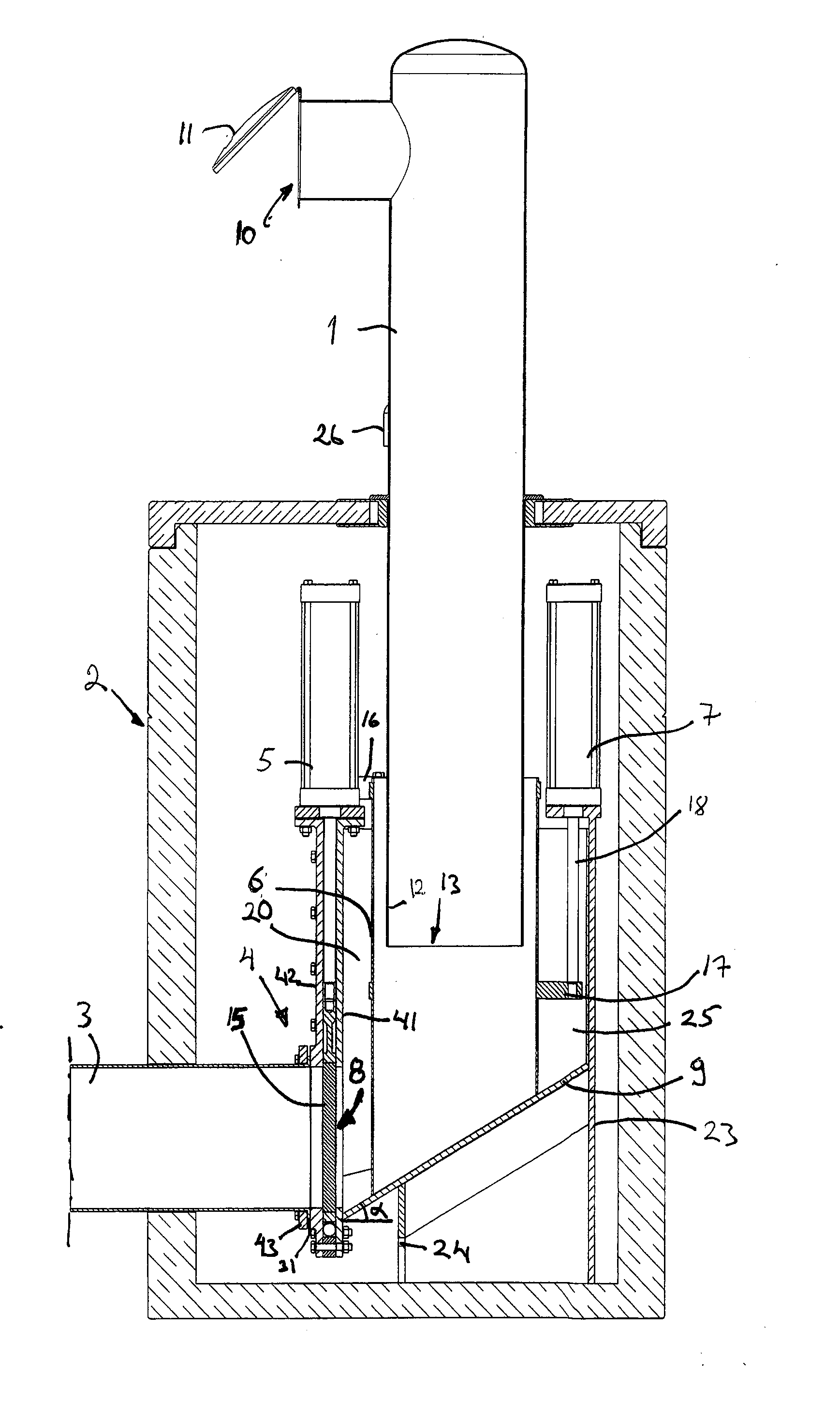 Method and arrangement in a pneumatic material conveying system