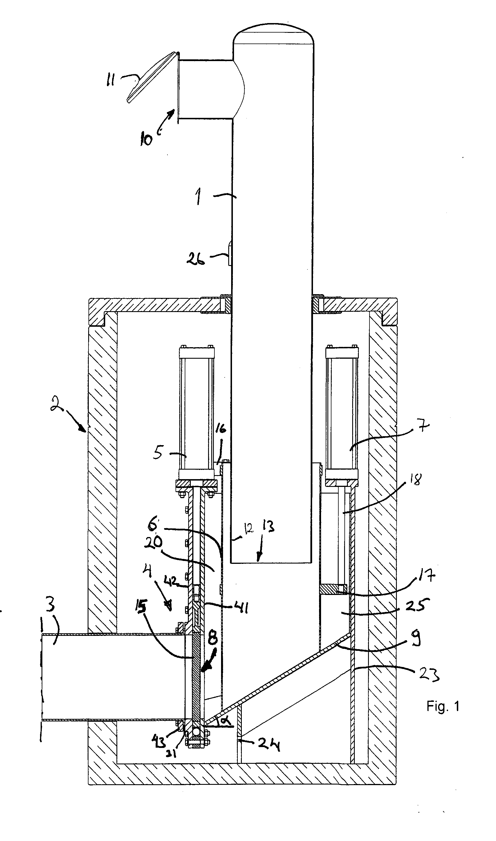 Method and arrangement in a pneumatic material conveying system