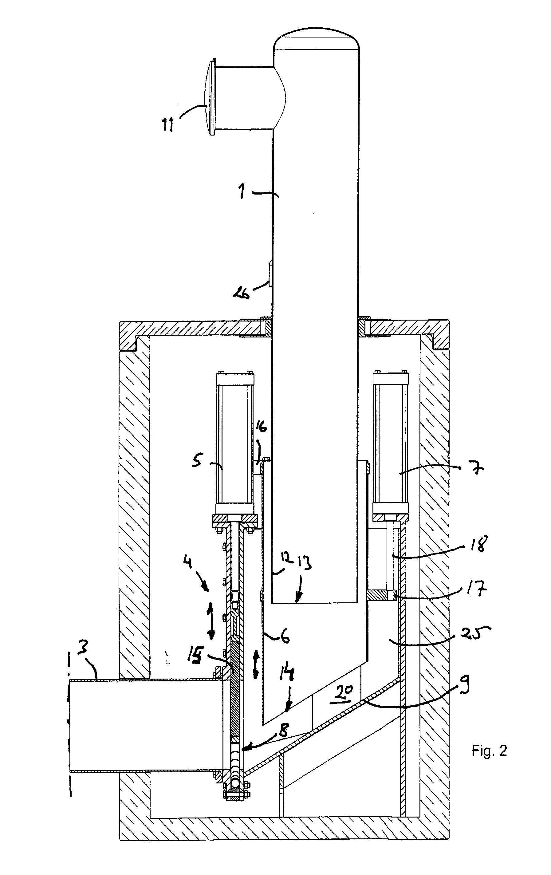 Method and arrangement in a pneumatic material conveying system