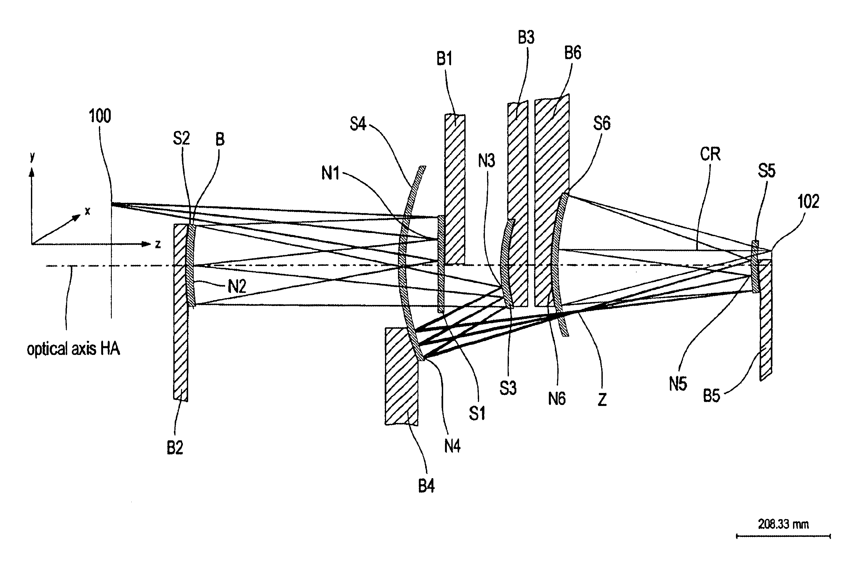 6-mirror microlithography projection objective