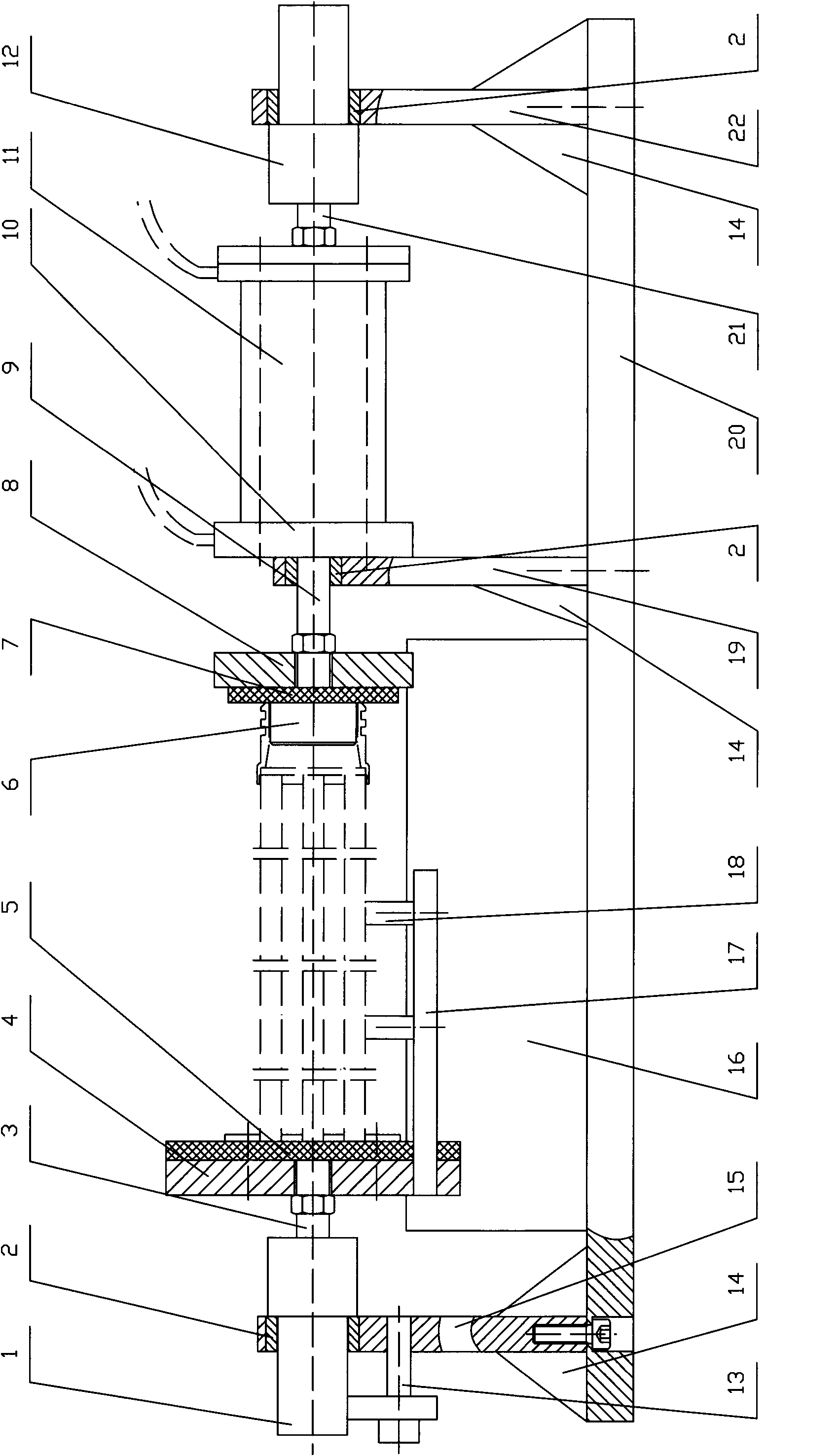 Clamp for detecting gas tightness of automobile cooling pipe