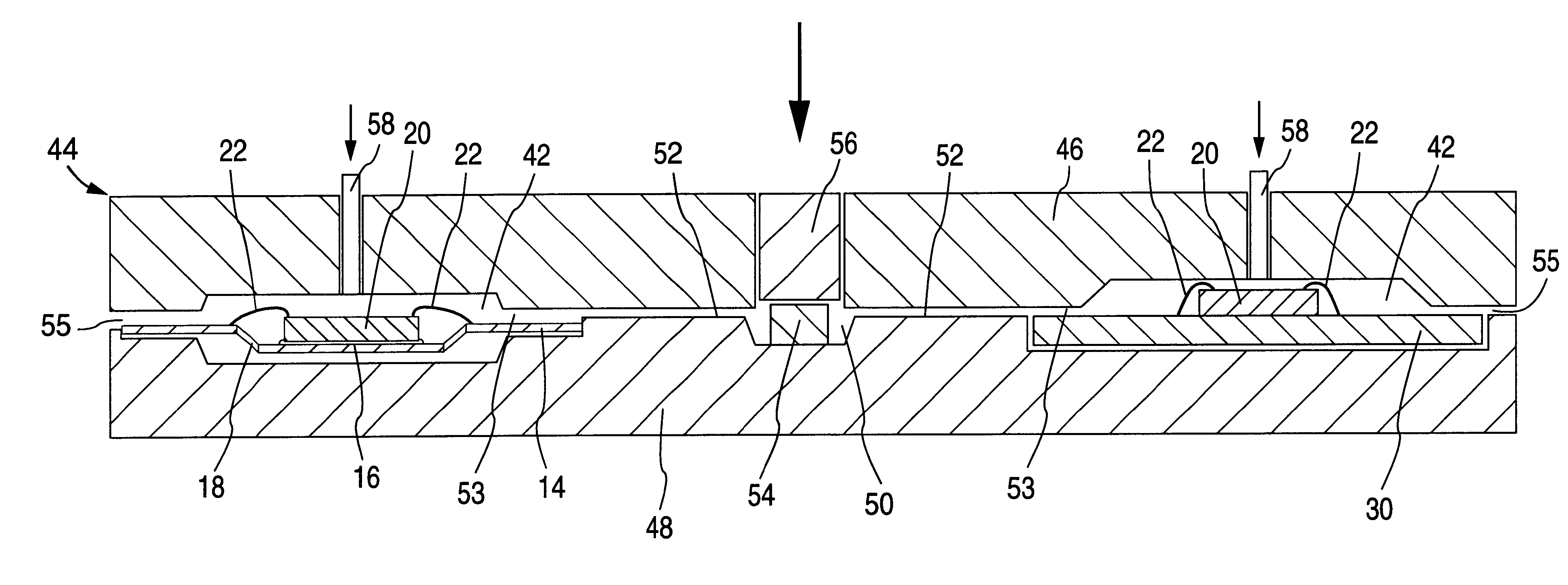 Method of molding plastic semiconductor packages