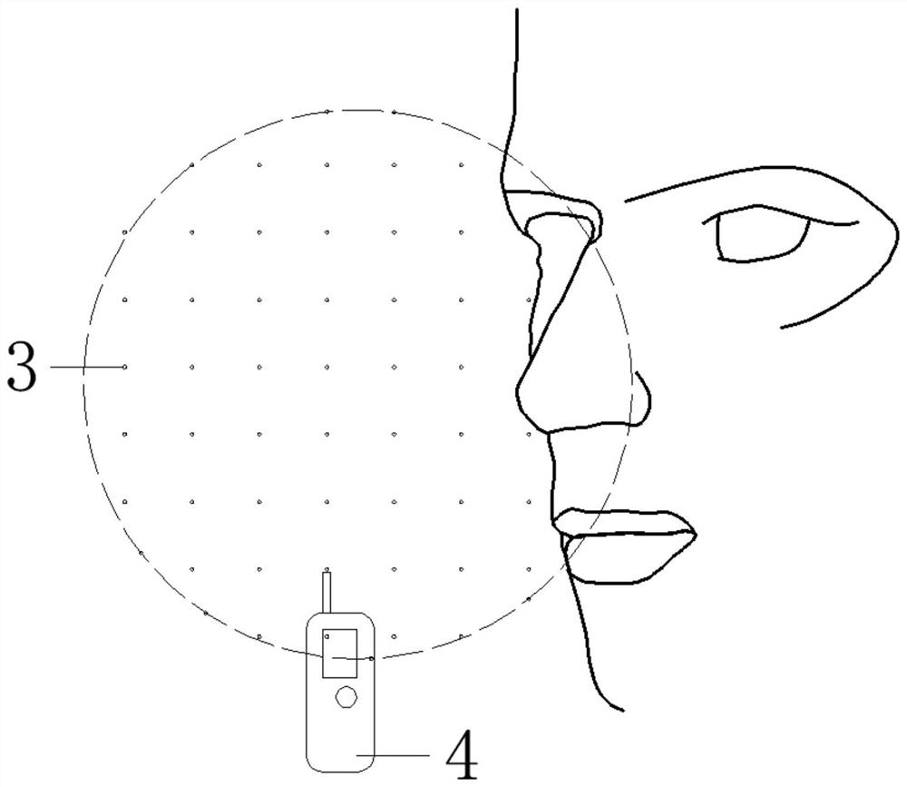 Method for determining air supply angle and air volume of open type porous air beam in effective suction range of human body