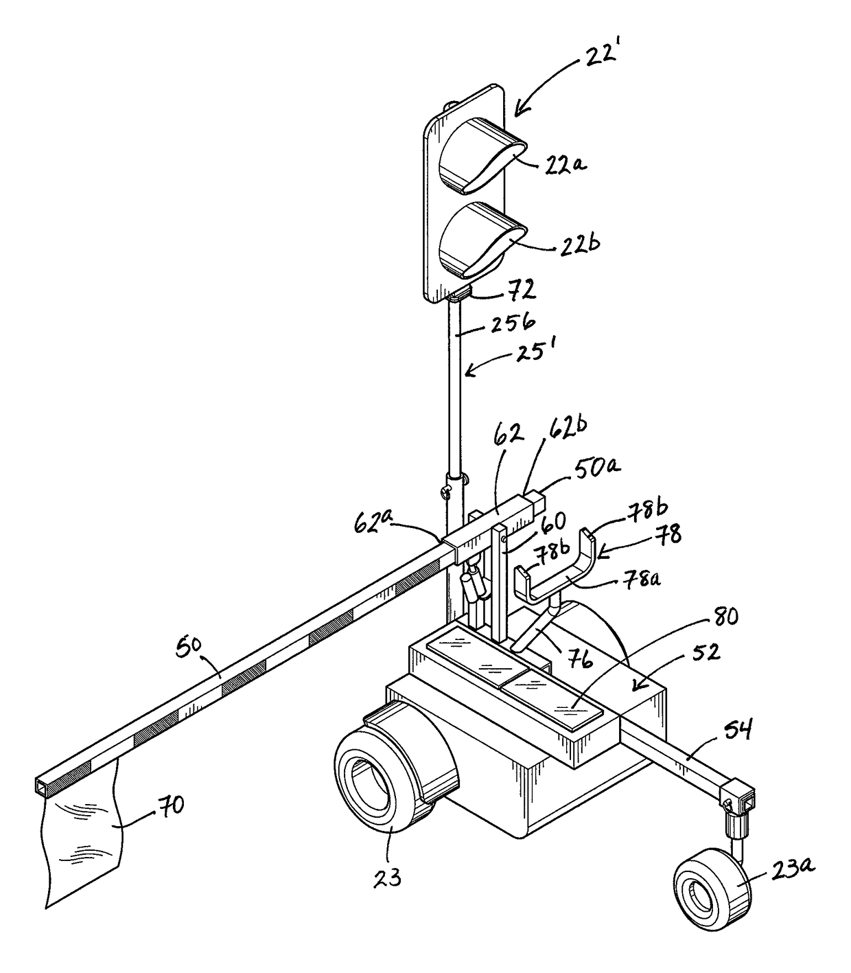 Remote controlled mobile traffic control system and method