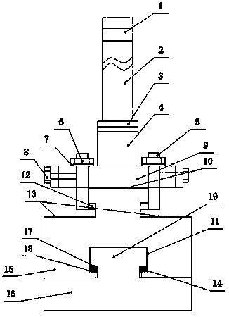 A prebaked aluminum electrolytic cell anode group structure