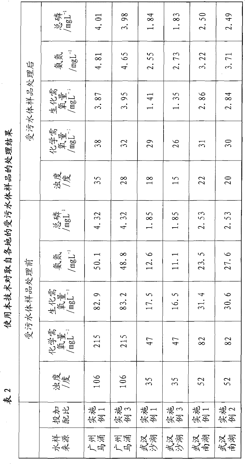 Remediation method of polluted water body of rivers and lakes