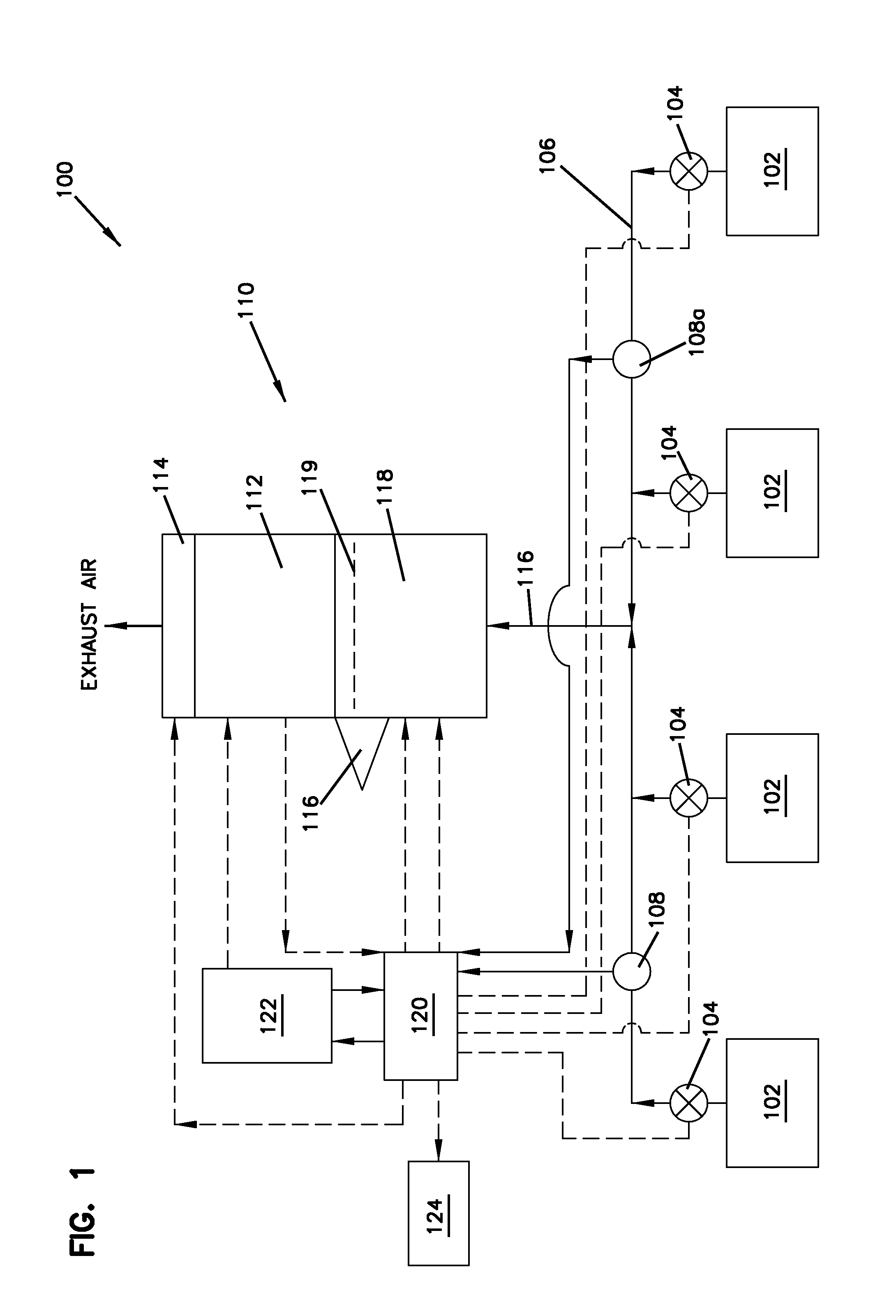 Variable-volume exhaust system