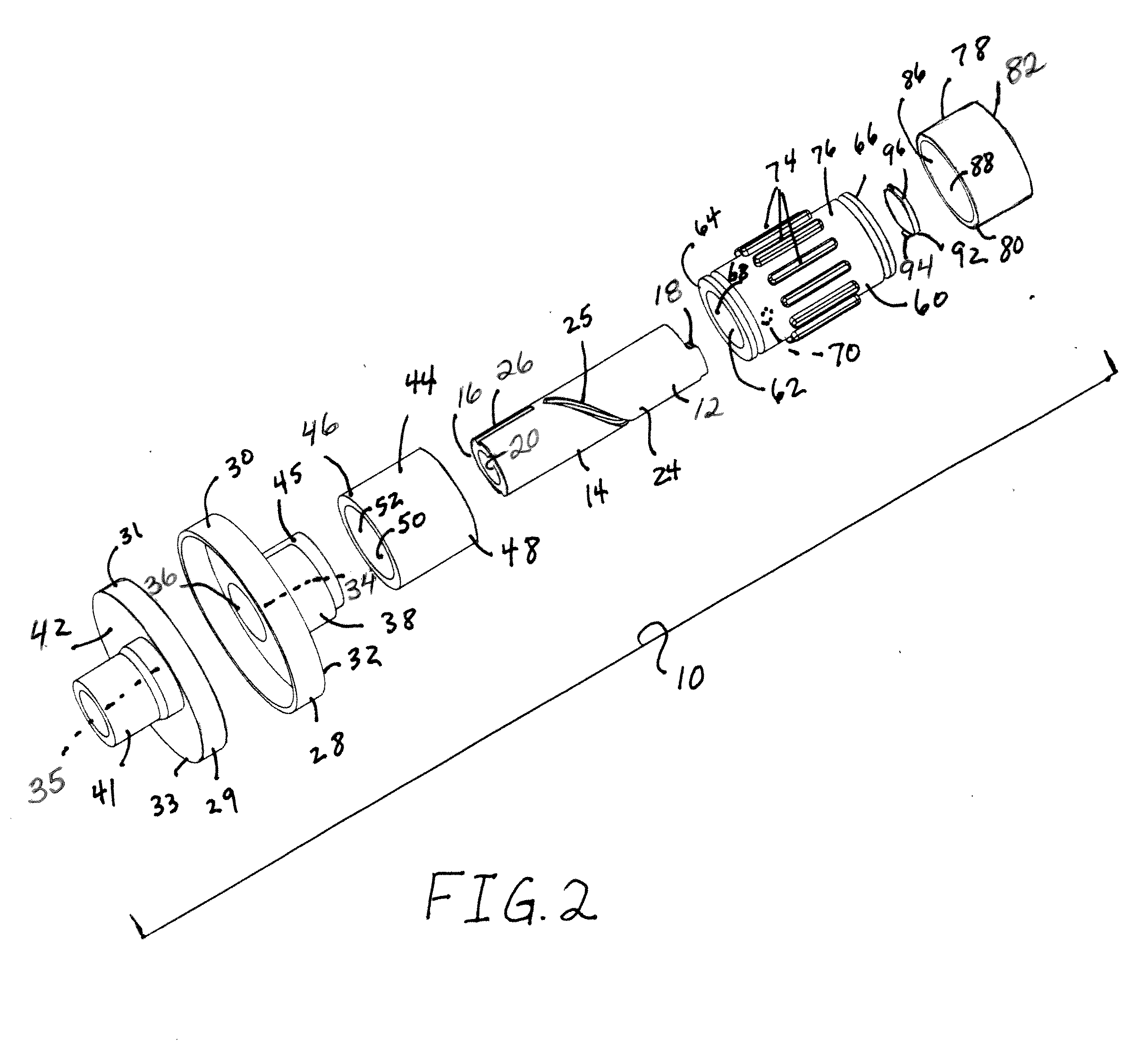 Respiratory access assembly with rotating lock and method