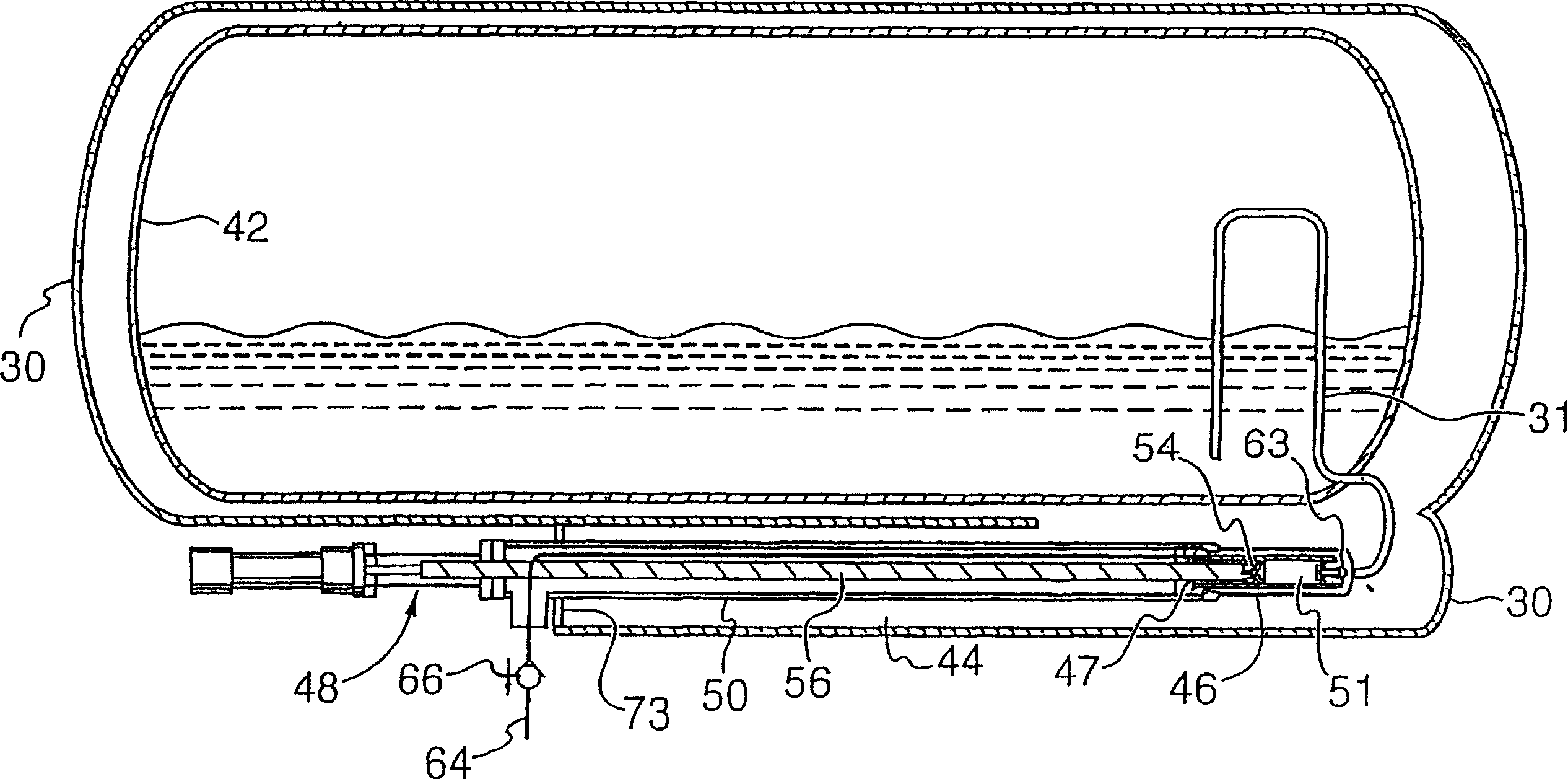 High pressure pump system for supplying a cryogenic fluid from a storage tank