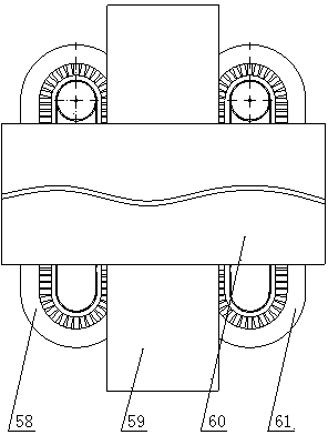 Tentering shaping conveying device for magnetic suspension functional fabric