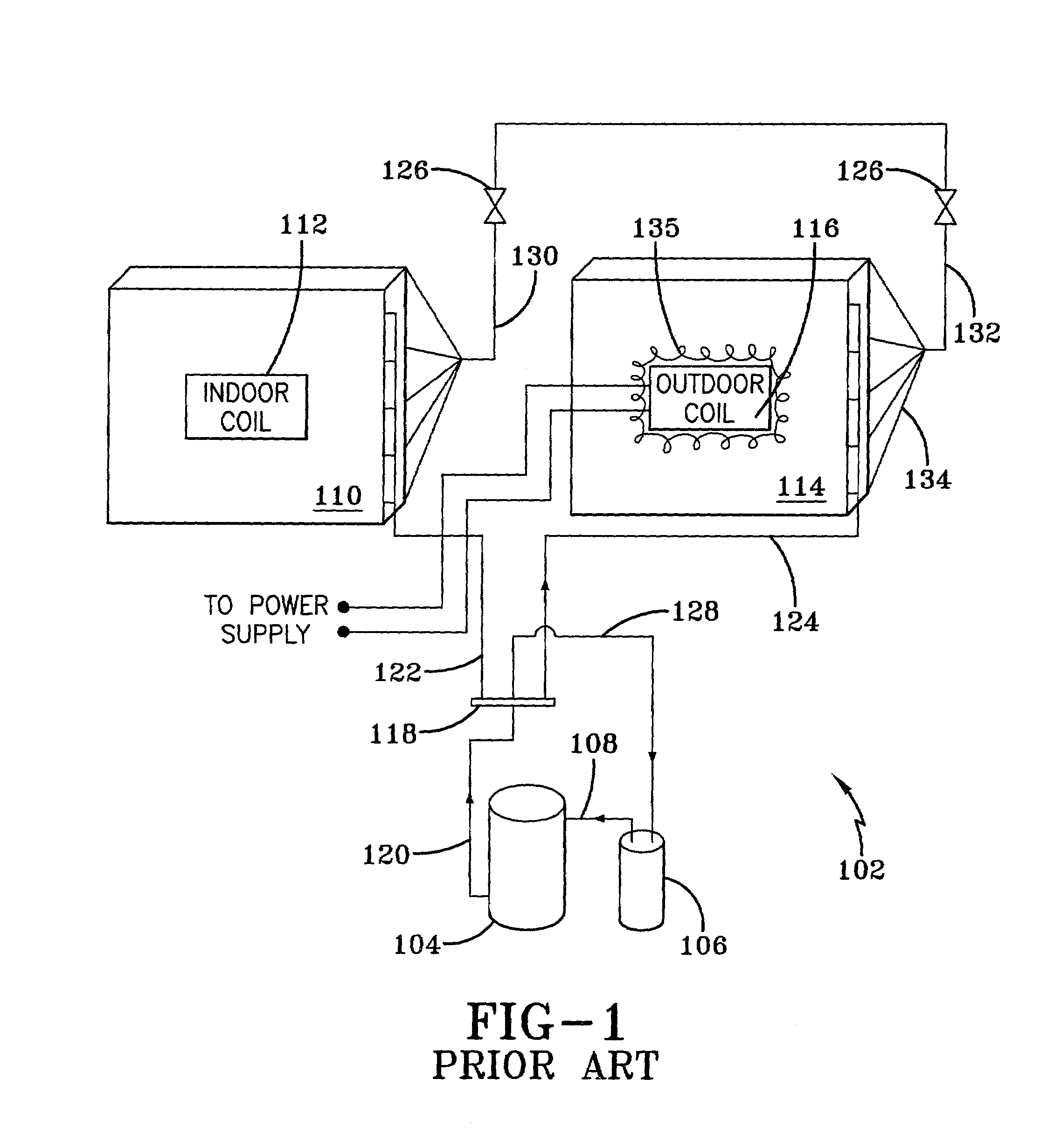 Air-to-air heat pump defrost bypass loop