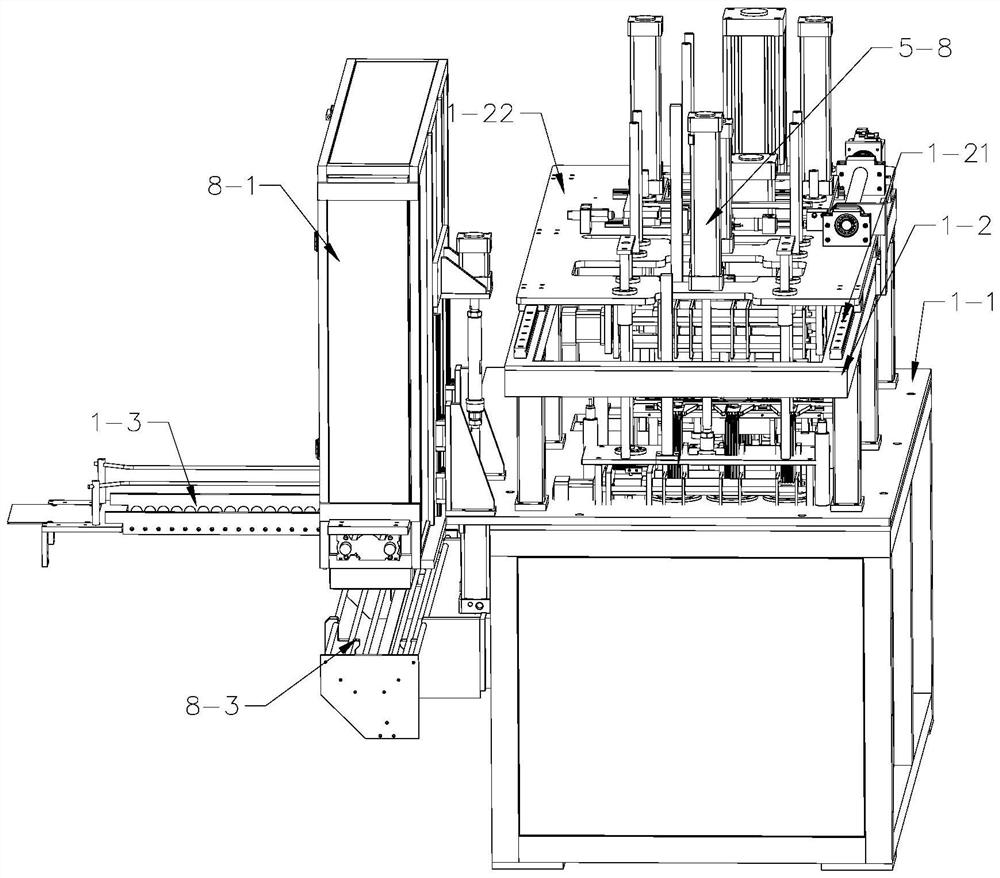 A storage battery automatic slotting equipment