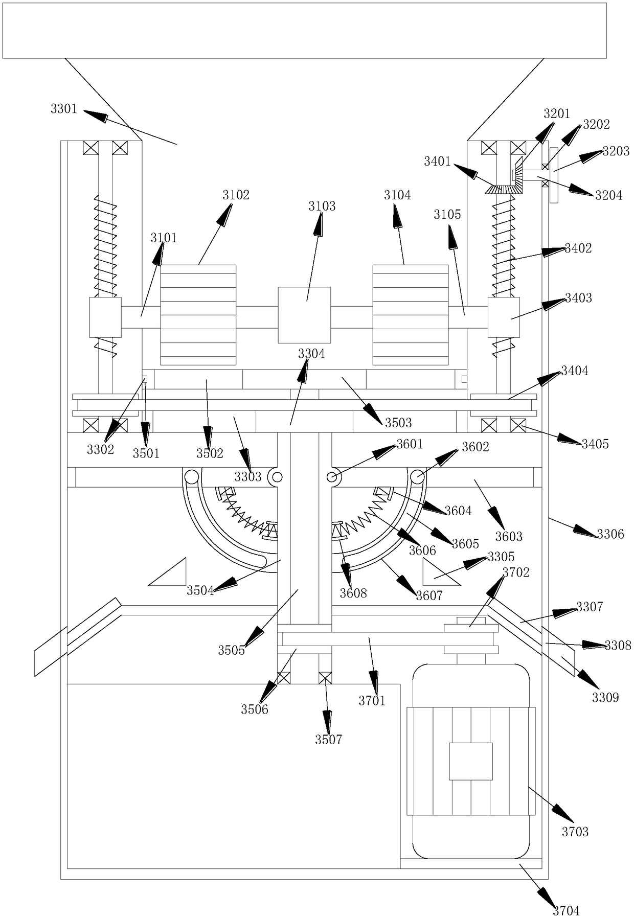 Non-stop die-roller gap adjustable vertical particle forming device