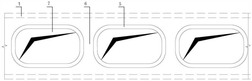 Tunnel structure for hydrogen energy tramcar