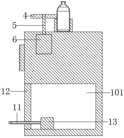 Bottle washing machine for compound amino acid injection production