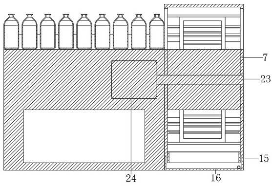 Bottle washing machine for compound amino acid injection production