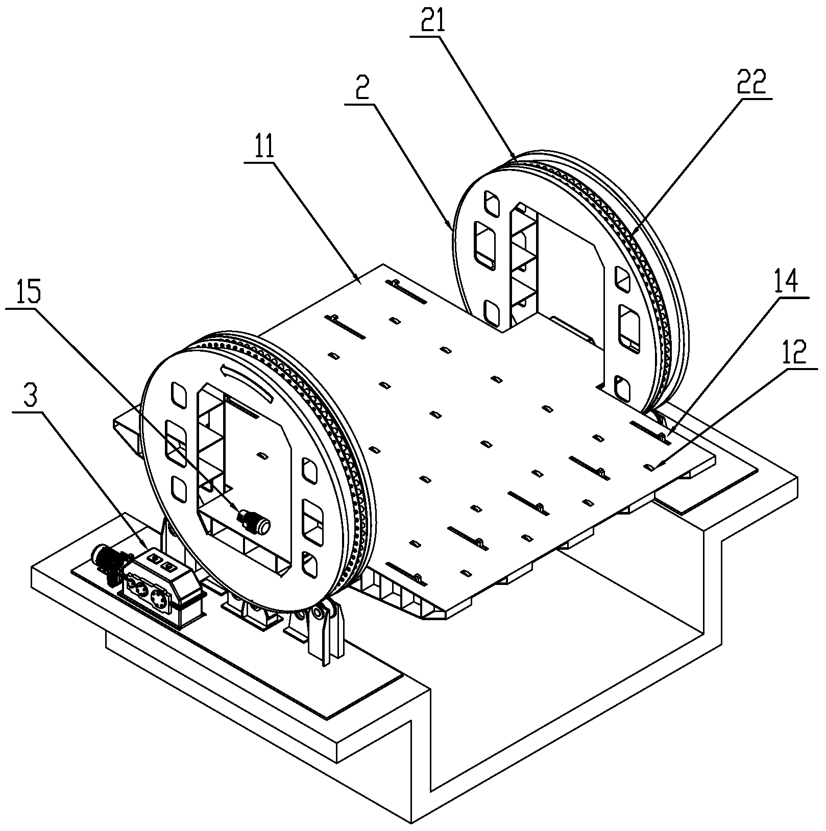 Lift roller based hull block turning equipment during ship construction