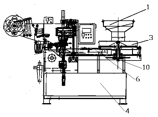 Spherical sweet single-twisting packaging device