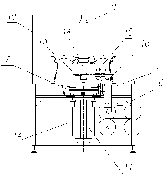 Automatic labelling equipment for hub, and production line