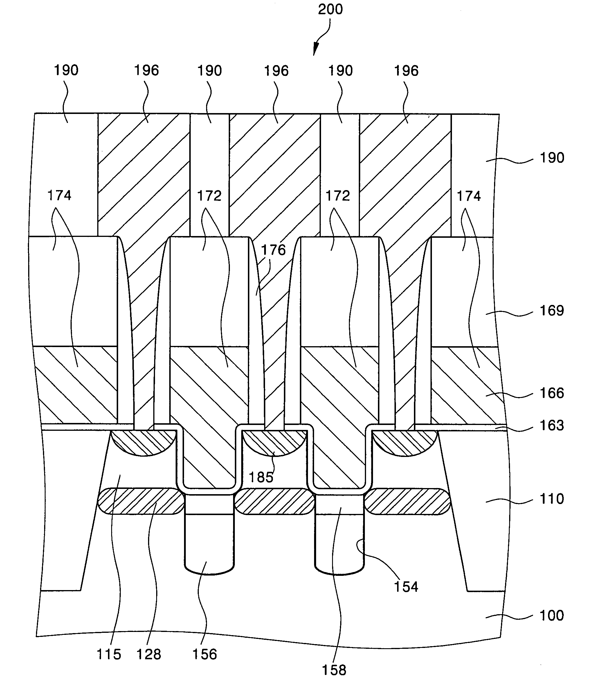 Transistor of a semiconductor device having a punchthrough protection layer and methods of forming the same