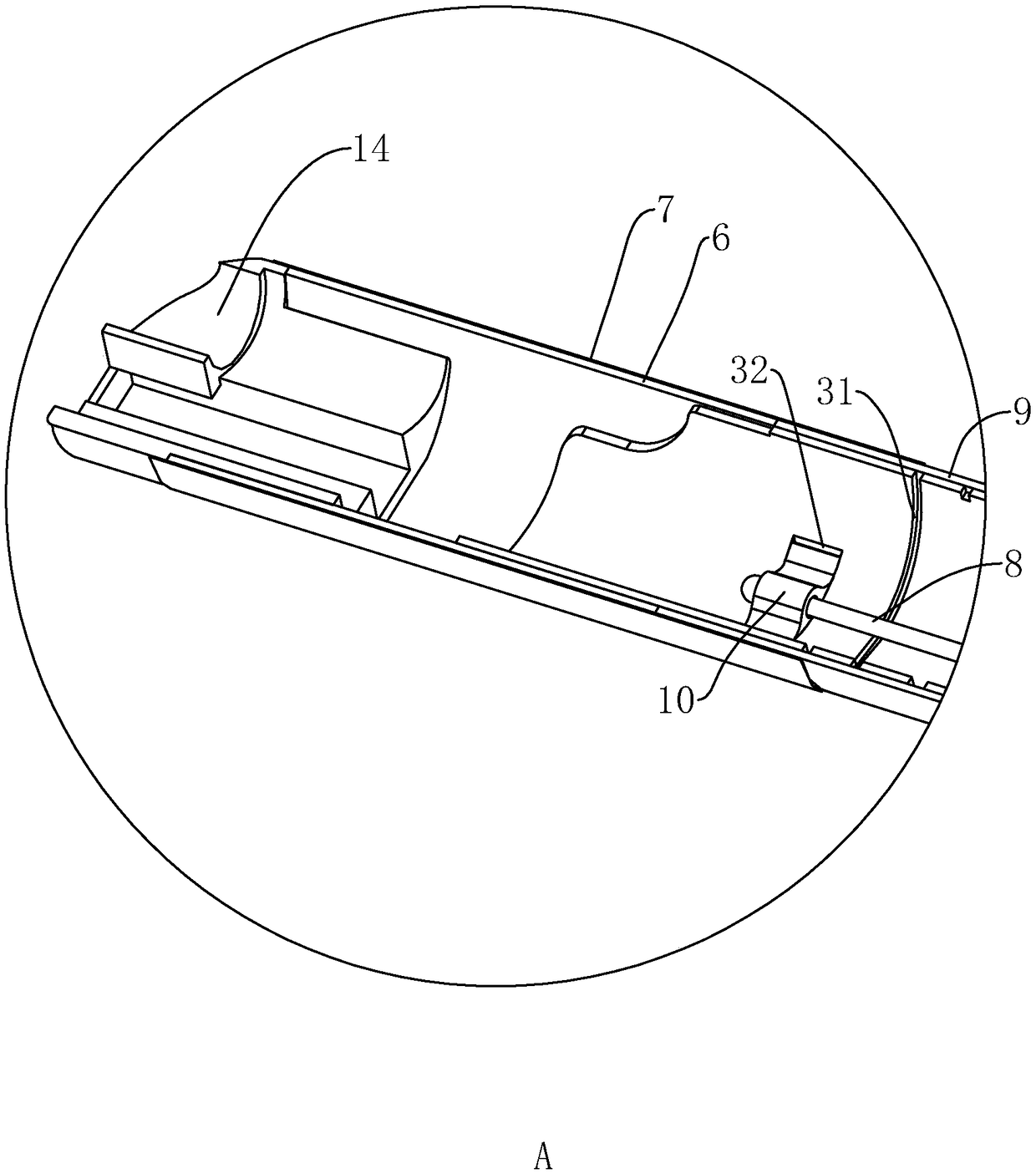 Ureteral catheter structure