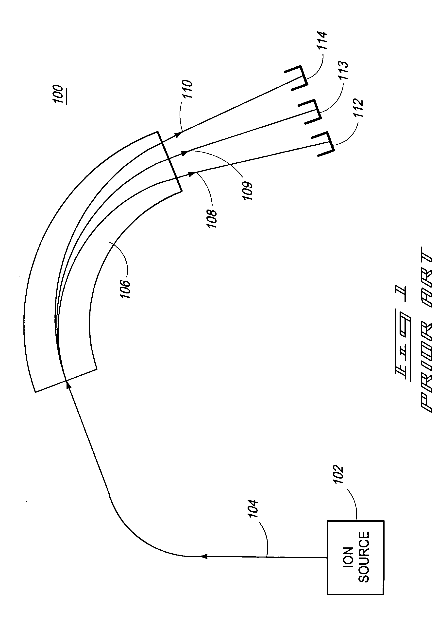 Mass spectrometer and methods of increasing dispersion between ion beams