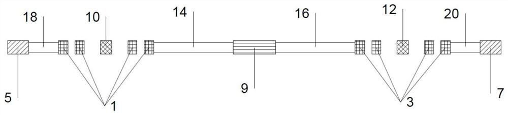 Acceleration sensor based on mechanical metamaterial structure