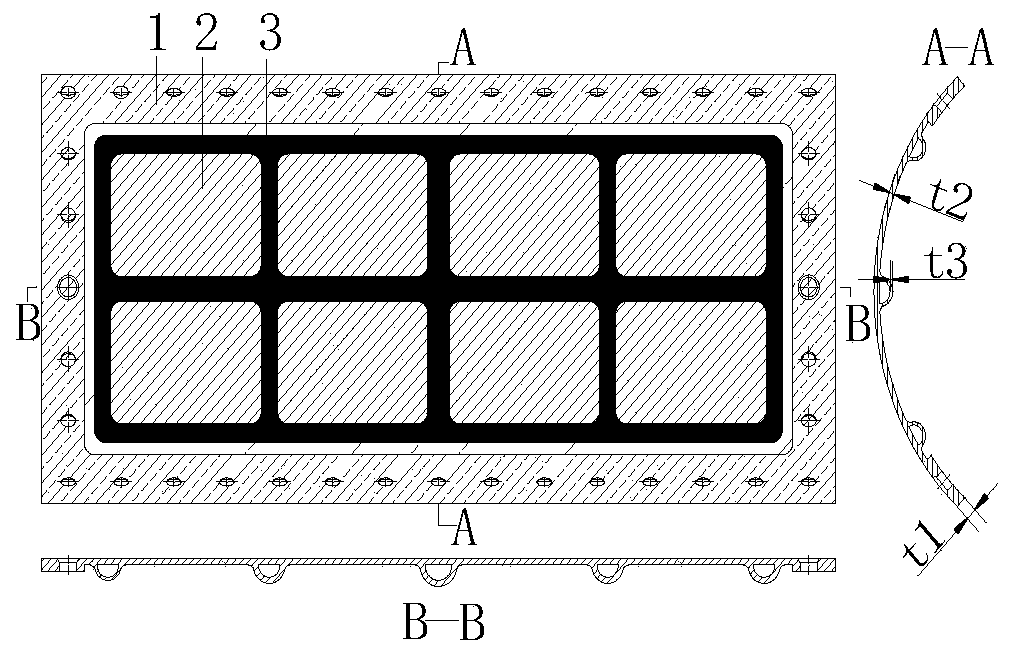 Preparation method of titanium alloy thin-wall lightweight covering cap part