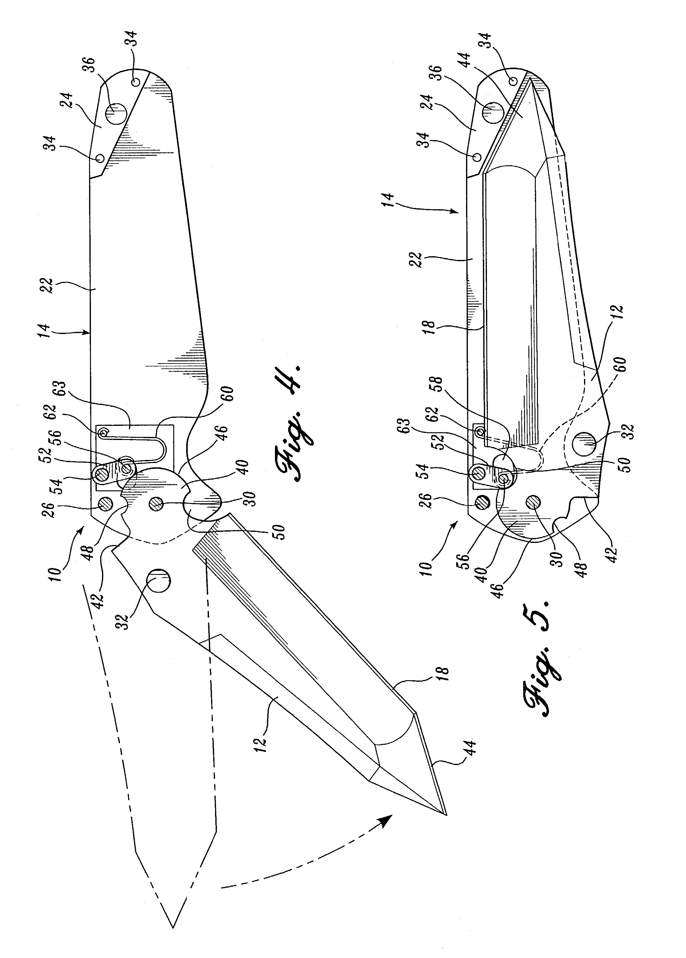 Folding knife with blade lock