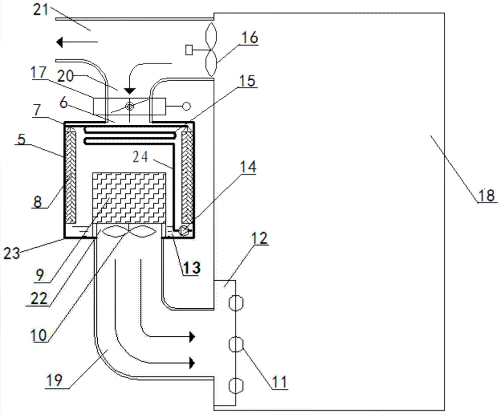 Anti-icing evaporative cooling air conditioning system based on photovoltaic drive