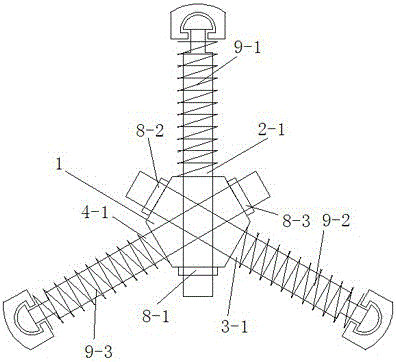 An adjustable steam turbine wheel inner hole grinding device