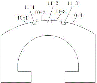 An adjustable steam turbine wheel inner hole grinding device