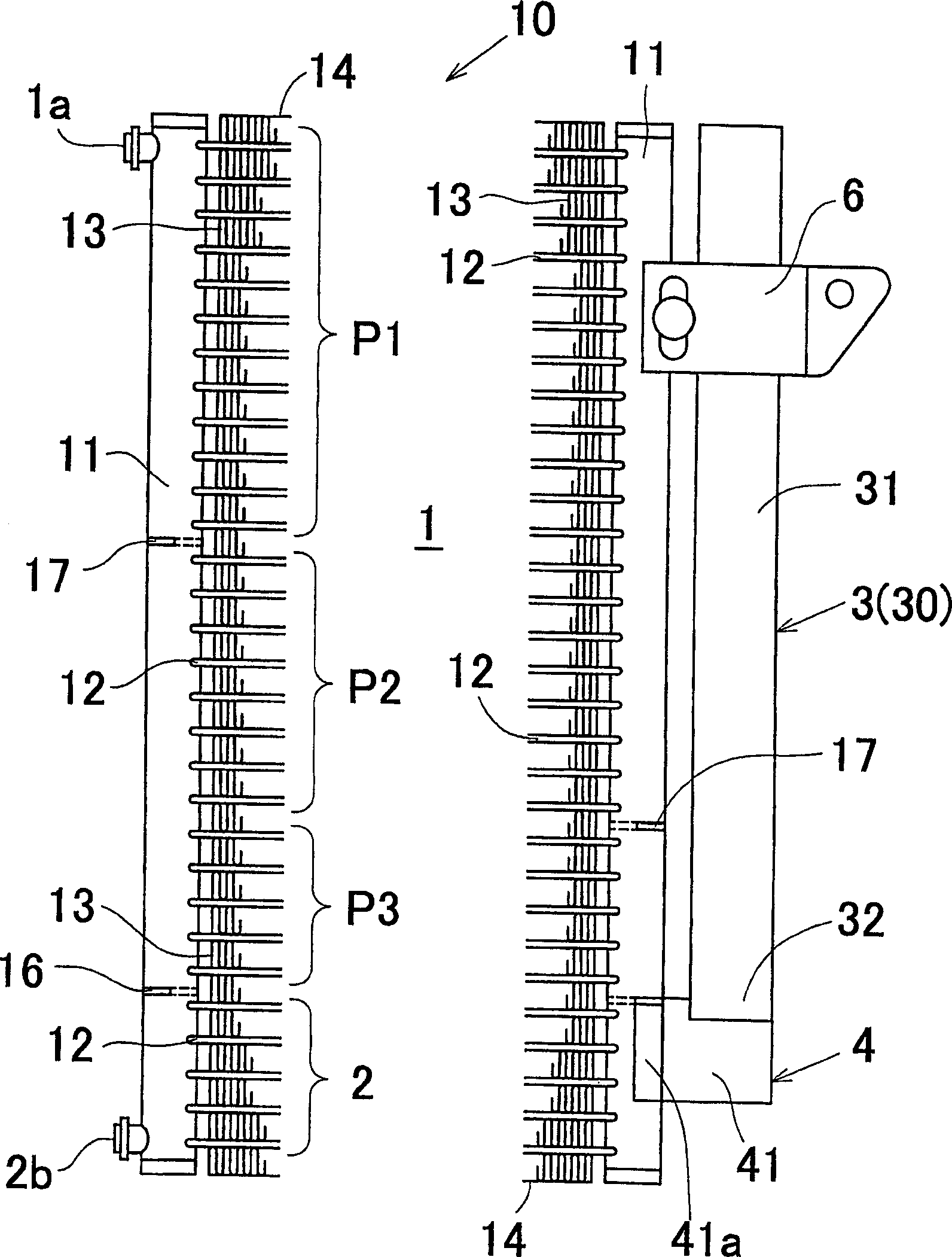 Receiver tank for refrigeration cycle, heat exchanger with the receiver tank, and condensation device for refrigeration cycle