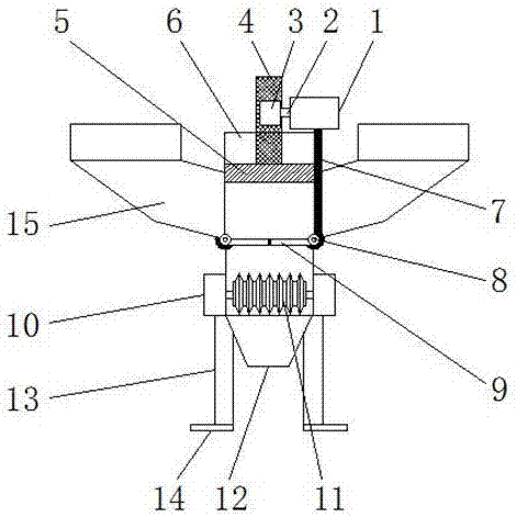 Construction waste smashing device economical in usage