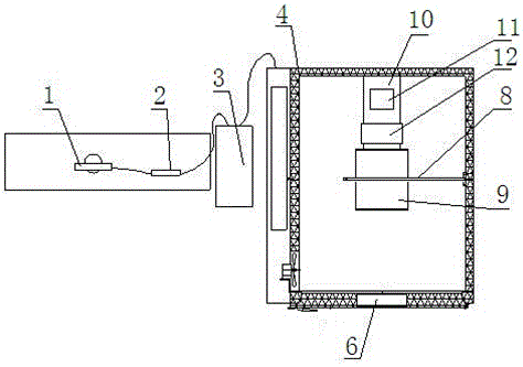 Temperature-measuring-type electrical fire monitoring detector basic function automatic testing device