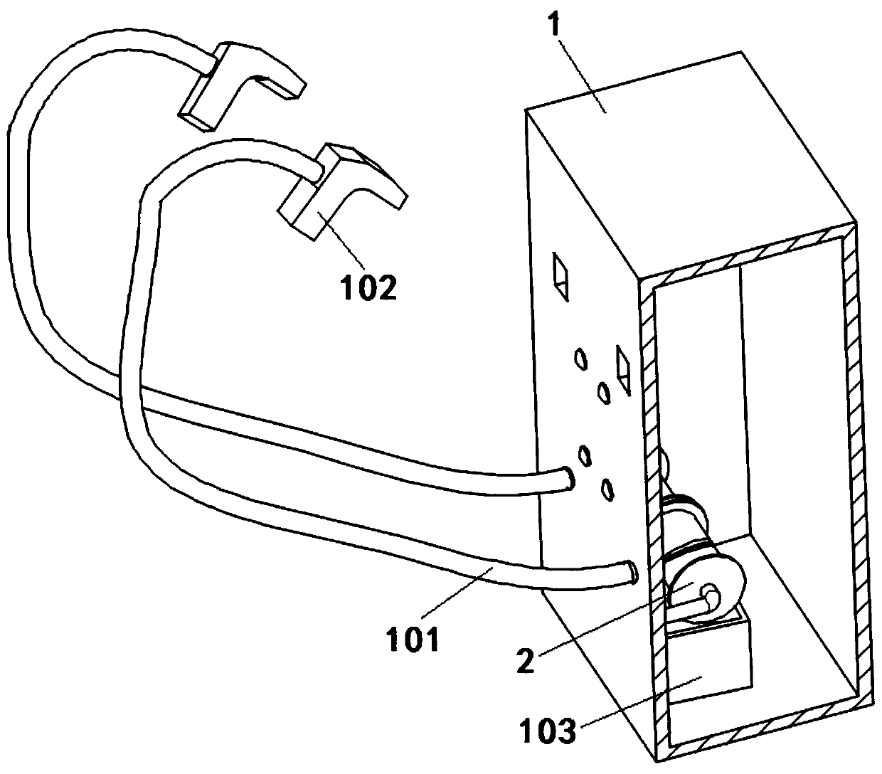 Self-winding device for charging pile