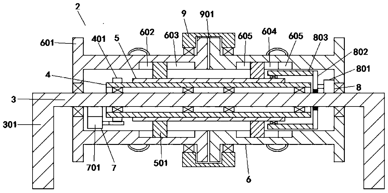 Self-winding device for charging pile