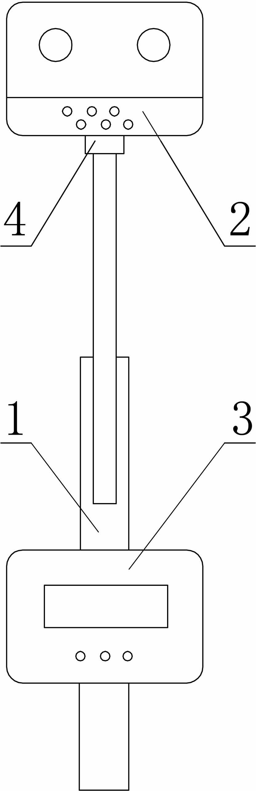 Dual-lens LCD meter reading instrument