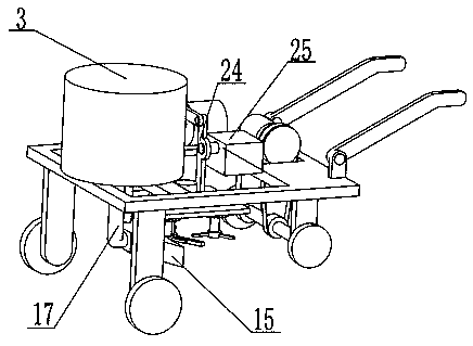 Special seedling cutting device for panax notoginseng on field ridges