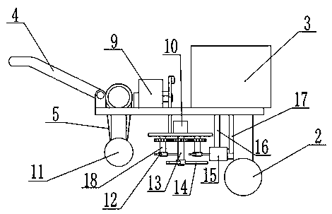 Special seedling cutting device for panax notoginseng on field ridges