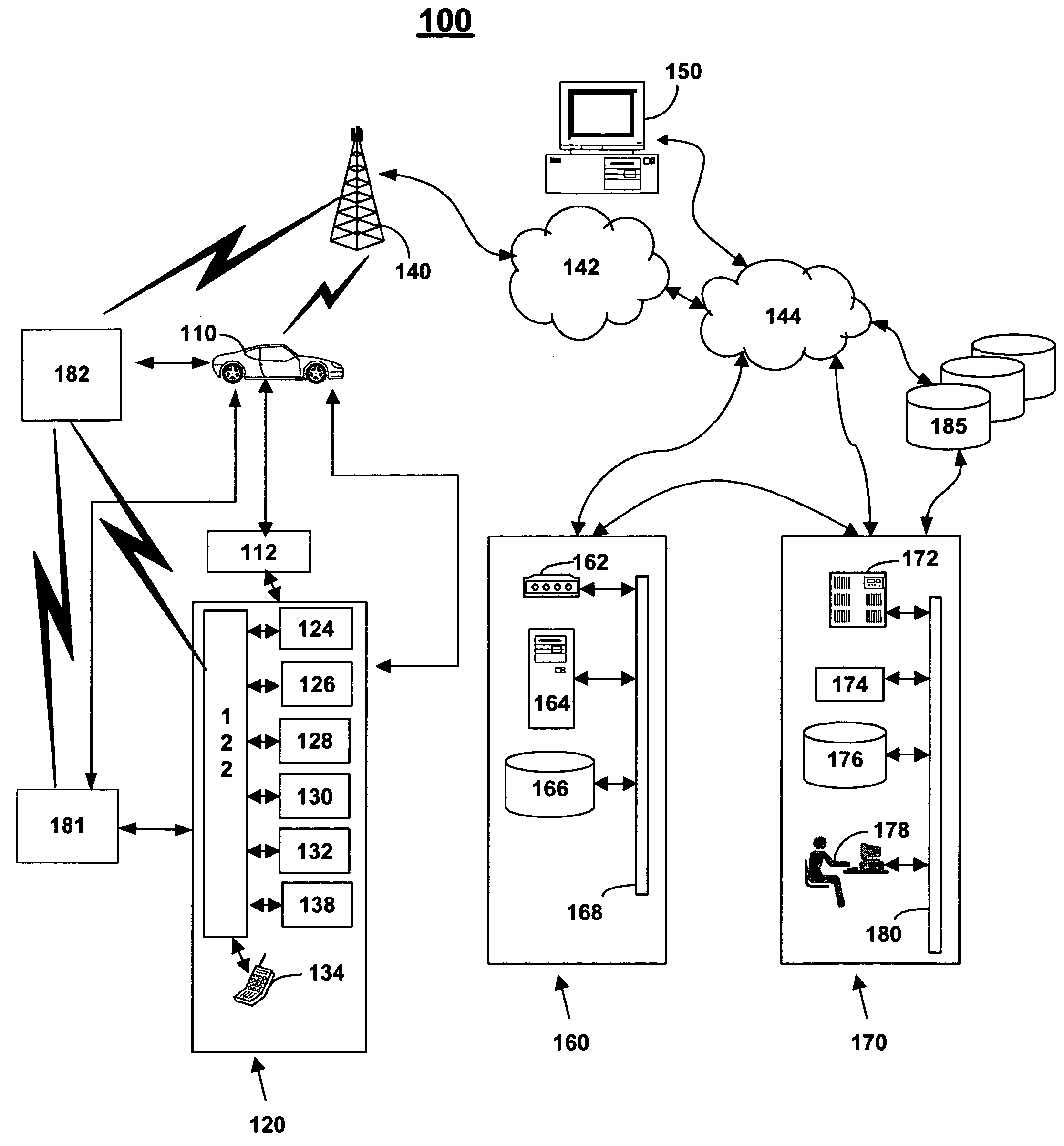 System and method for data storage and diagnostics in a portable communications device interfaced with a telematics unit