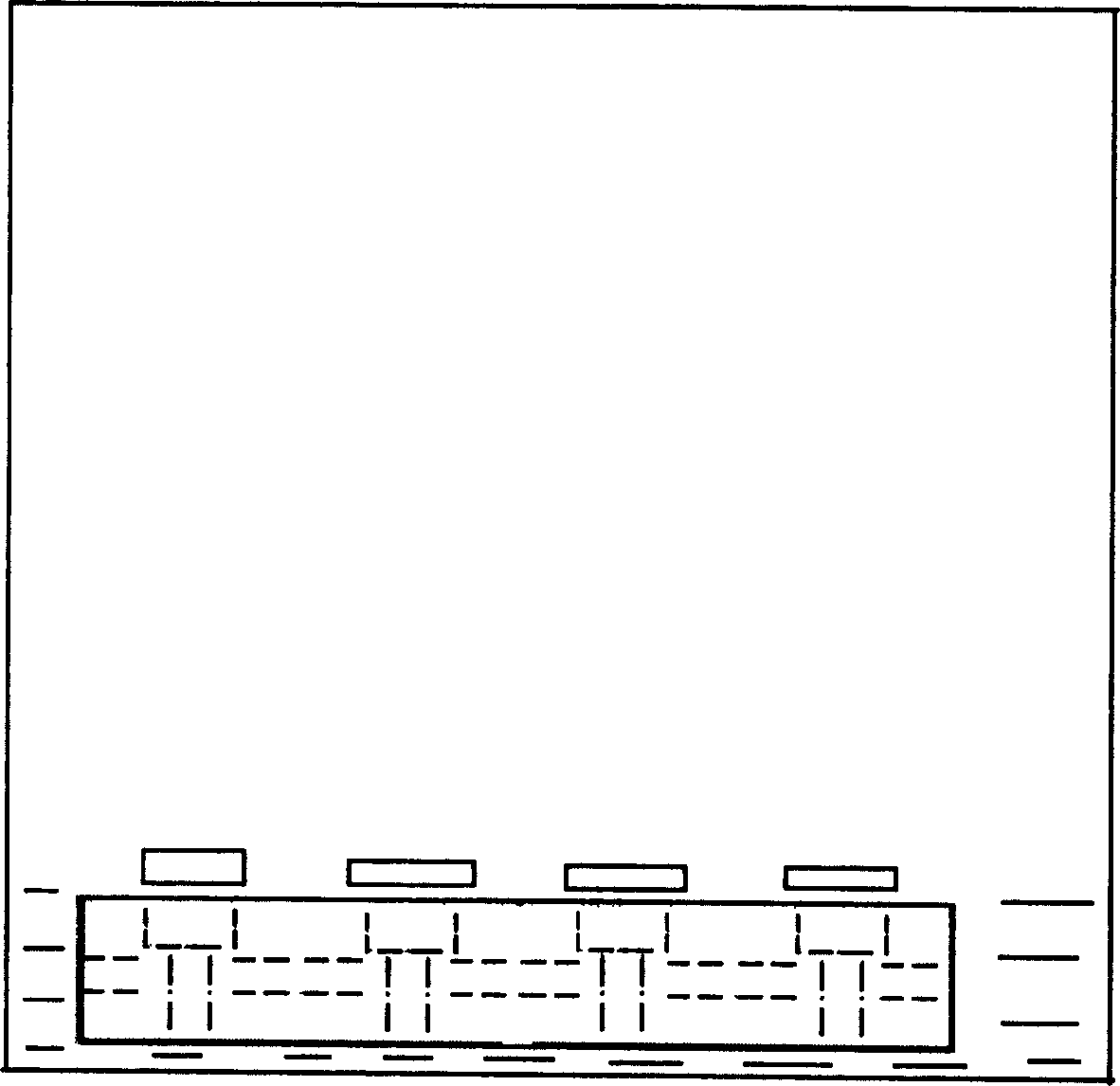 Method for suspension etching one face of film